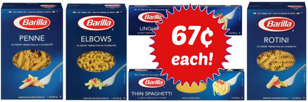 Print Now for 67¢ Barilla Pasta Next Week!