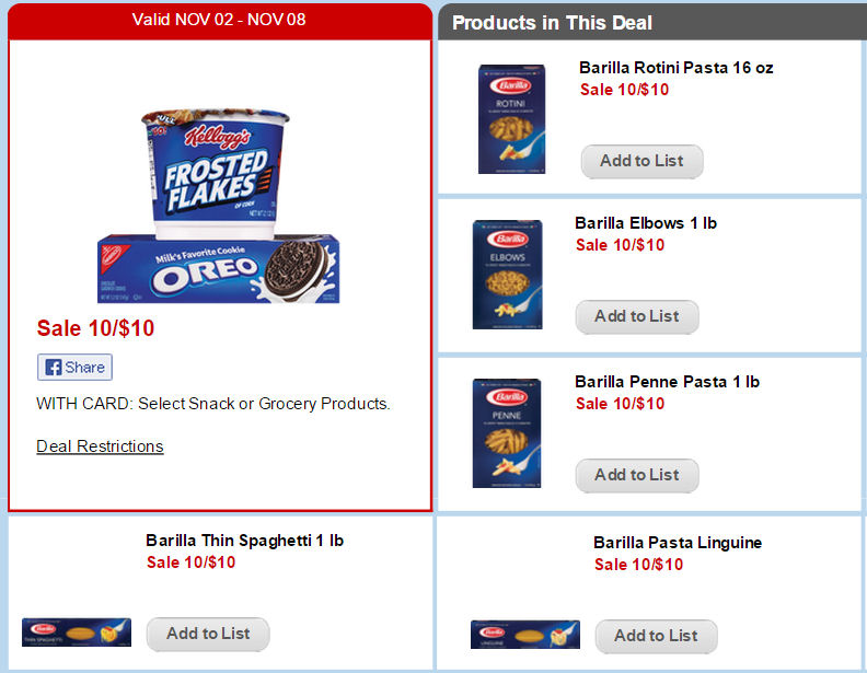 Print Now for 67¢ Barilla Pasta Next Week!