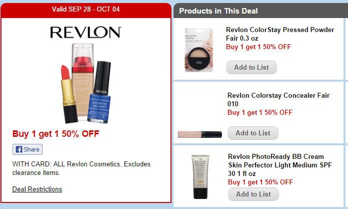 Revlon face cvs