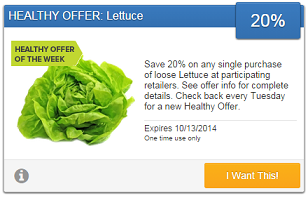 SavingStar Lettuce coupon