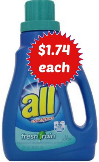 Print Now for Gift Card Deal 11/2 -- All Detergent As Low As $1.74!