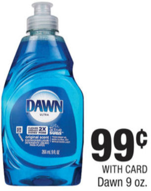 Dawn Dish Liquid 74¢ Next Week!