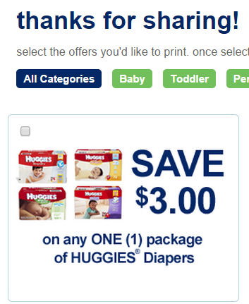 huggies $3