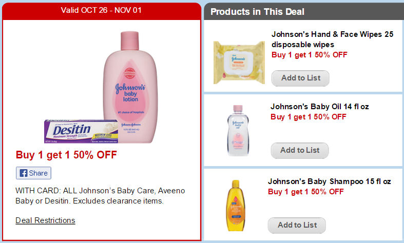 New Johnson's Baby Coupon & Next Week's Sale