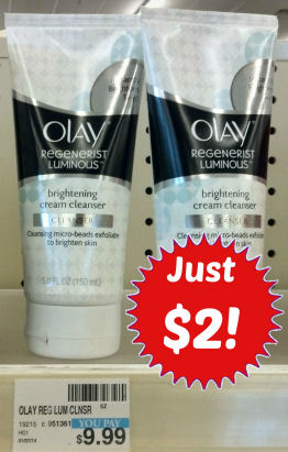 Save 80% on Olay Regenerist Luminous Cleanser Next Week!