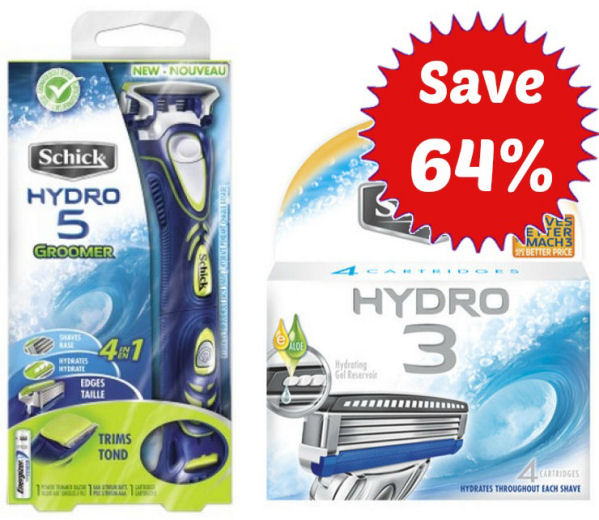 Save 64% on Schick Groomer & Refill 11/2!