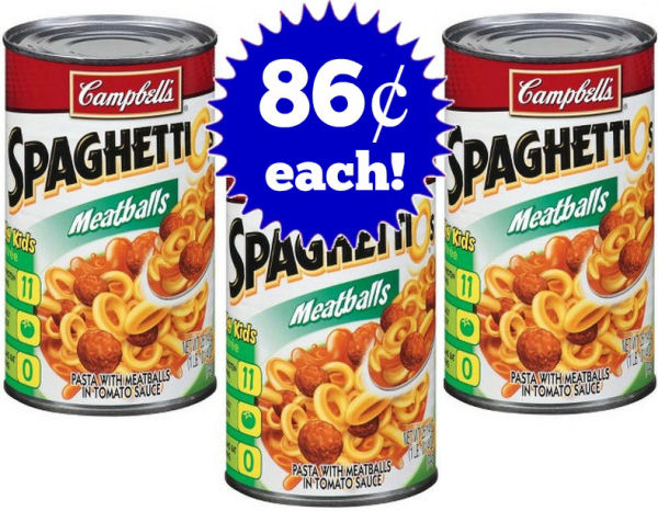 Print Now for 86¢ SpaghettiO's Pastas 10/26!