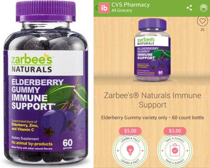 New $10 Ibotta for Zarbee's Naturals Immune Support!