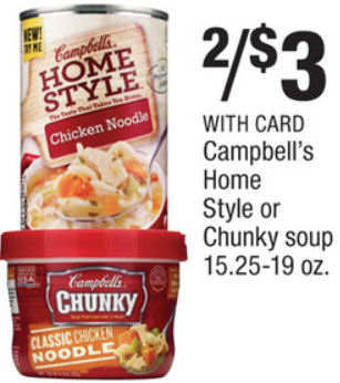 Campbell's Home Style Soups $1.25 Each Next Week!