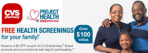 CVS Project Health: Free Screening, Coupon & Bag!