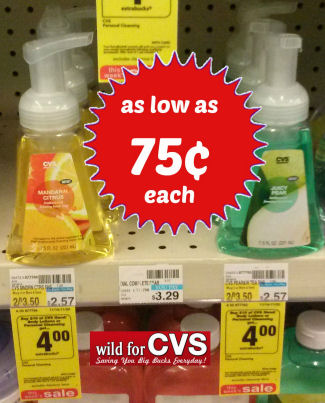 CVS Foaming Hand Soaps As Low As 75¢ Each!