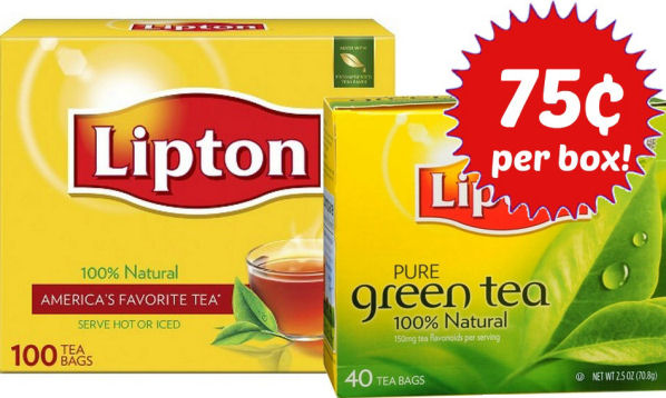 More Coupons for 75¢ Lipton Tea Next Week!