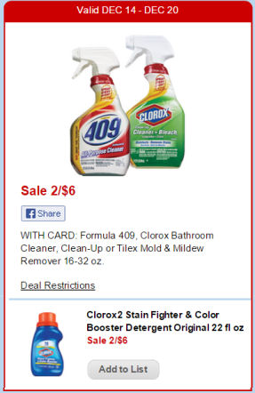 New Coupon for $1.75 Clorox 2 Thru Tomorrow!