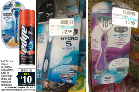 Schick Hydro Disposables As Low As Free!