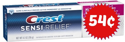 New Coupon For Crest Sensi Relief -- Just 54¢ Next Week!