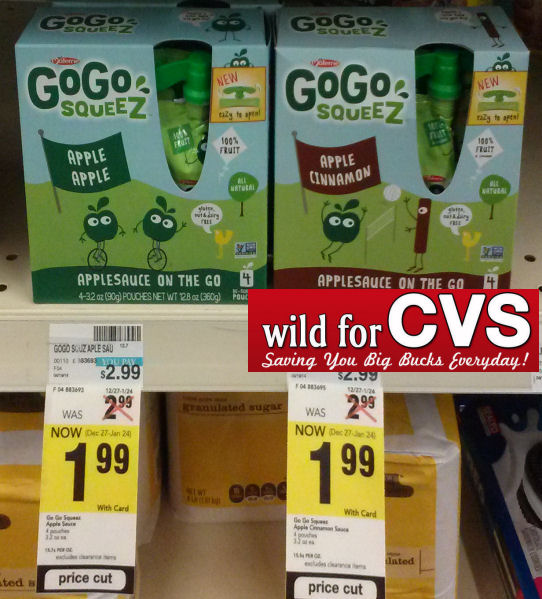 GoGo Squeez As Low As $1.24 Each 4pk!