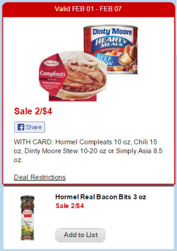 Hormel Bacon Bits