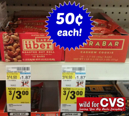 Larabars Just 50¢ Each Thru 1/24!