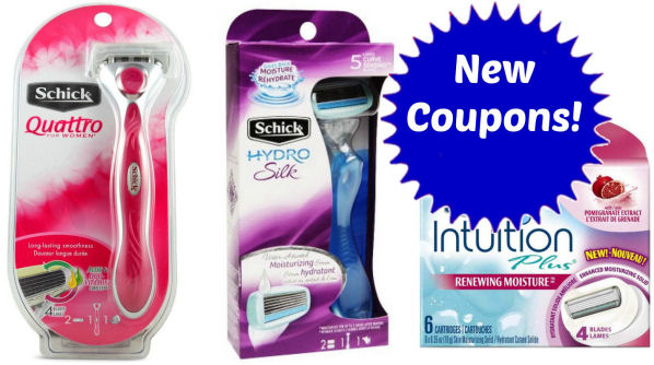 New Schick for Women Coupons!