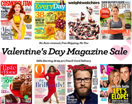 Valentine's Day Magazine Sale