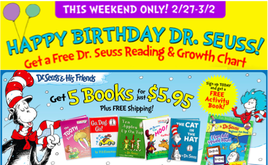 Dr. Seuss Birthday deal