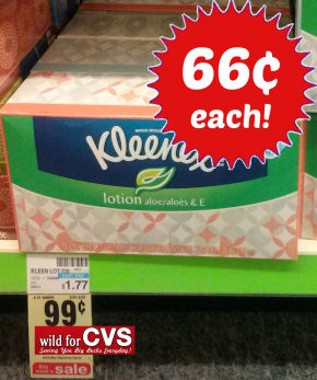 Kleenex Lotion Tissues Just 66¢ Per Box!