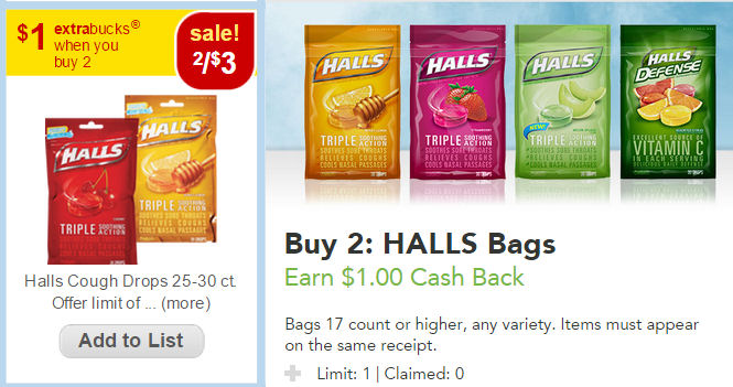 Halls Cough Drops