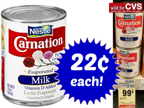 Hurry! Nestle Carnation 22¢ Per Can!