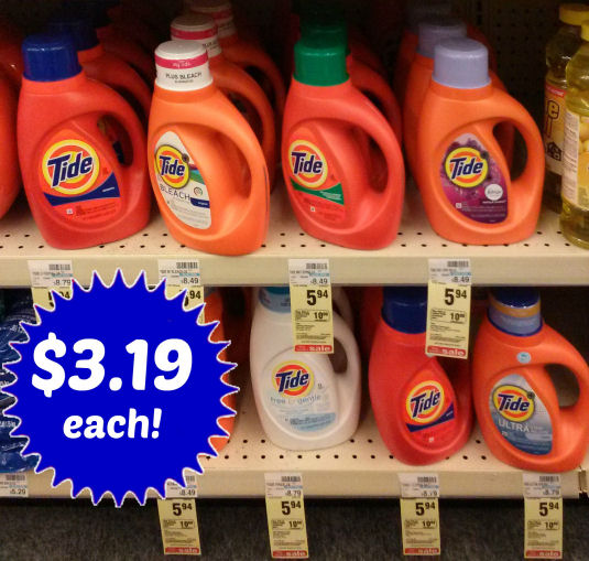 Tide Detergent $3.19 Each!