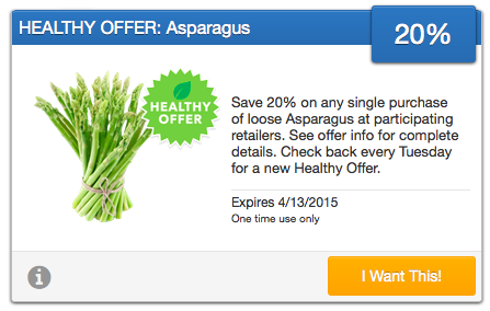 Asparagus coupons