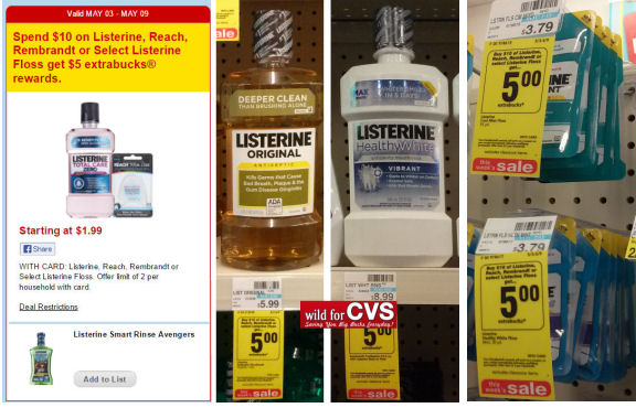 Listerine Rinse and Floss Deals