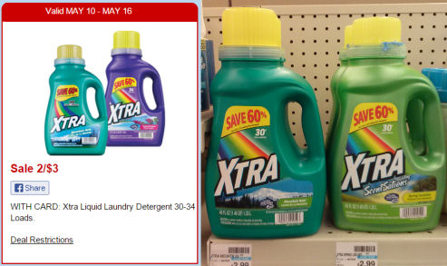 New Xtra Coupon for $1 Detergent!