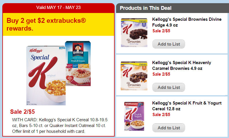 Special K Brownies Just 75¢ Each With New Coupon!