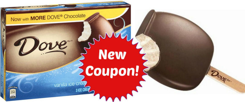 New Ice Cream Bars Coupon - Snickers, Dove & More!