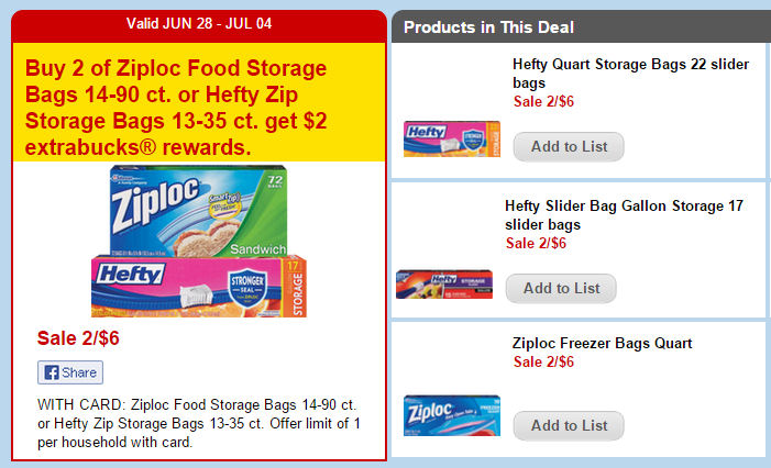 Hurry! Hefty Slider Bags Just $1 Each!