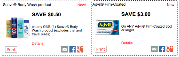 Advil Printable coupons