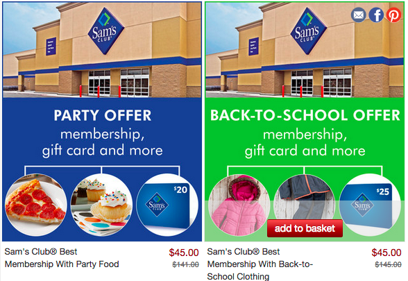 Sam's Club Deal at Zulily