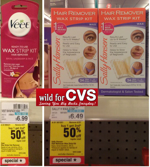 Grab Two Wax Strip Kits for $1.24 - Veet & Sally Hansen!