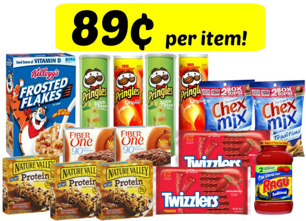 Grocery CVS Cash Card Scenario - 89¢ each for Pringles, Nature Valley, Twizzlers & More!