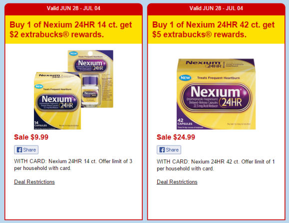 Nexium Deals As Low As 30¢ Per Dose!