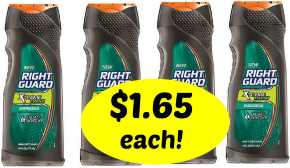 Right Guard Body Wash Just $1.65 Each on 6/21!