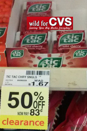 Tic Tacs 49¢ Each + Possible Clearance!