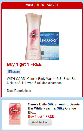 Get Ready for Caress B1G1 Free Sale!