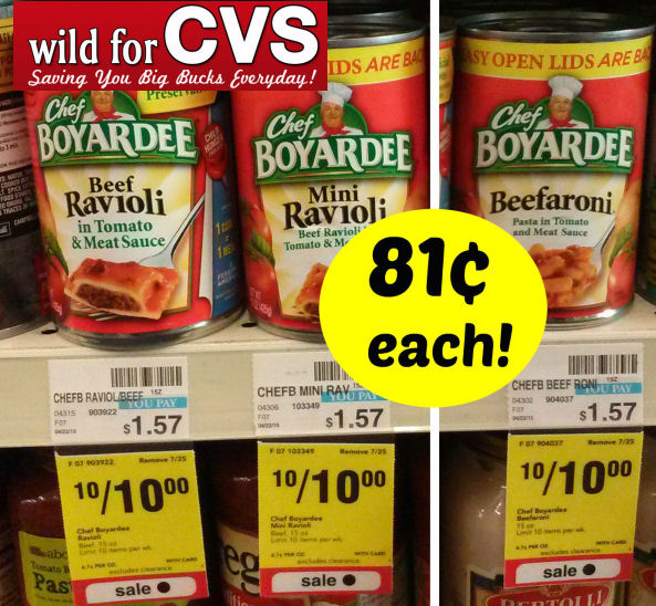 Chef Boyardee Just 81¢ Per Can!