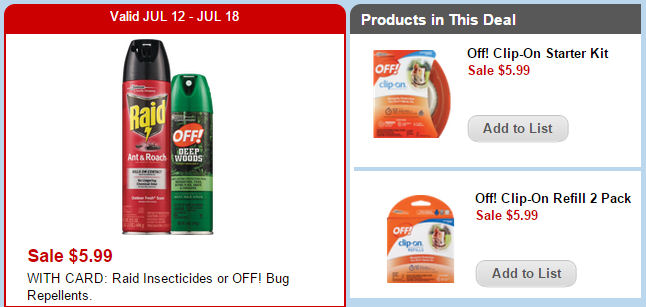 Off! Clip-On Starter & Refills Less Than $3 Each Next Week