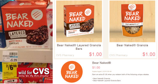 Bear Naked Granola & Bars $1.50 Each!