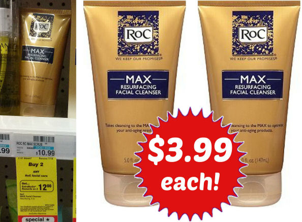 Roc Max Resurfacing Cleanser $3.99 (Reg. $10.99)!