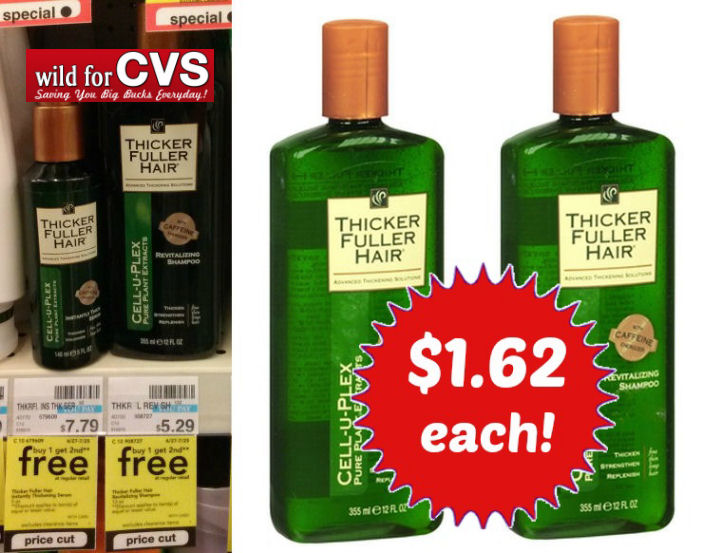  Thicker Fuller Hair B1G1 Free Sale = $1.65 Shampoo!