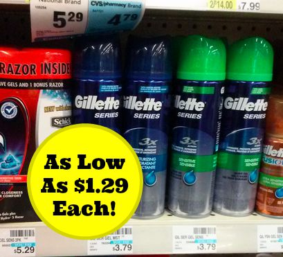 Gillette Shave Gel coupons