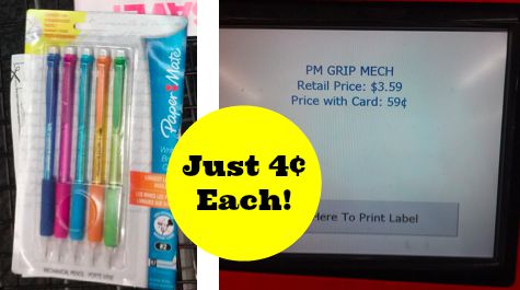 Paper-mate Pencils 4 cents at CVS